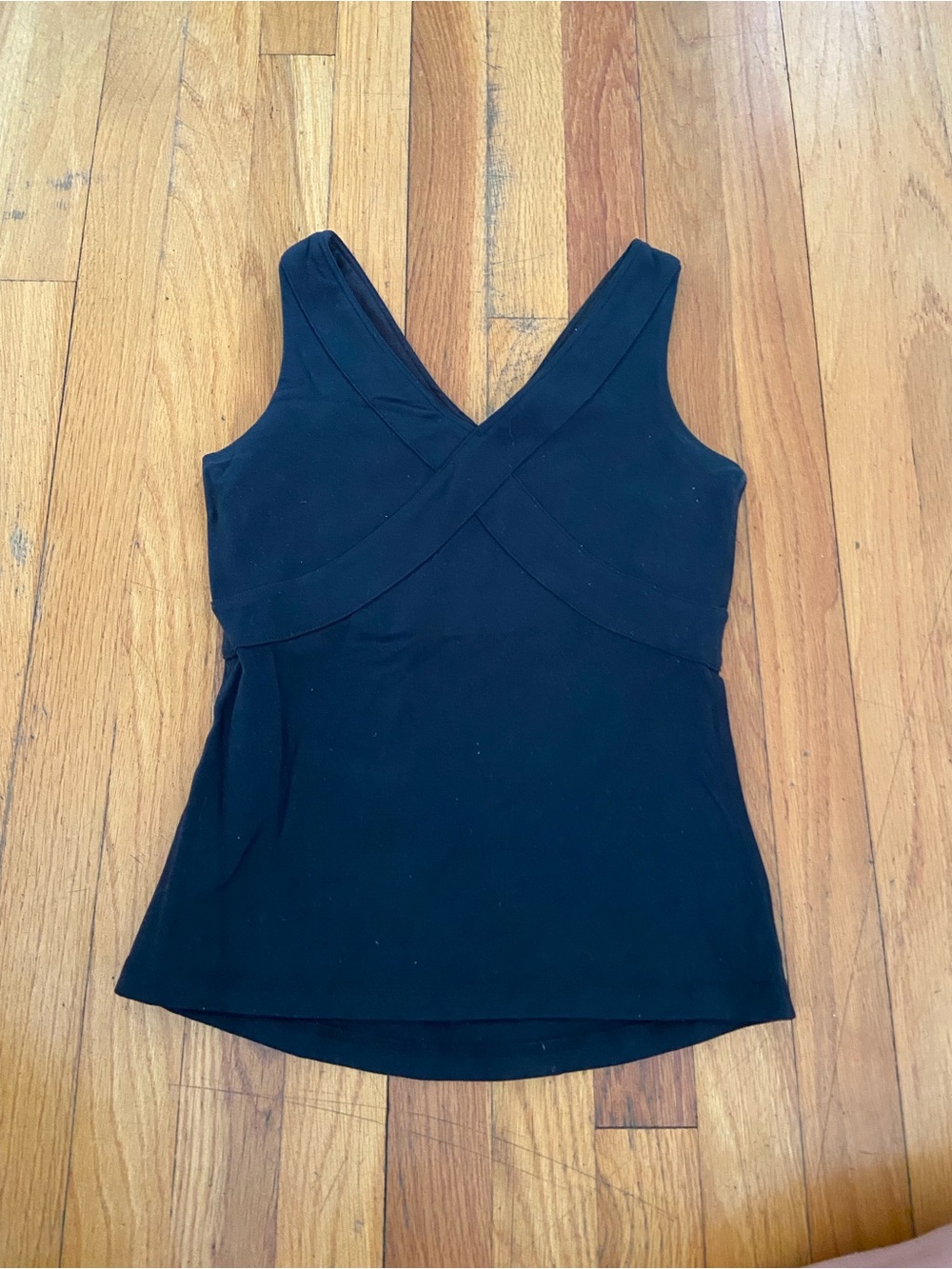 lululemon athletica Black Cross-Front V-Neck Tank